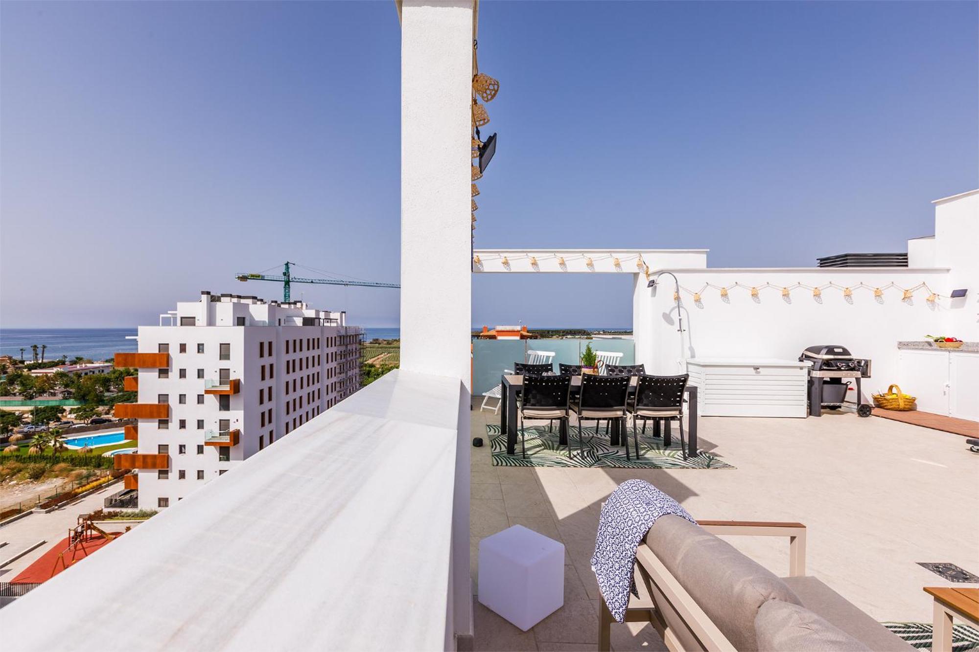 A&N Atico Vista Al Mar Apartment Torre Del Mar Luaran gambar