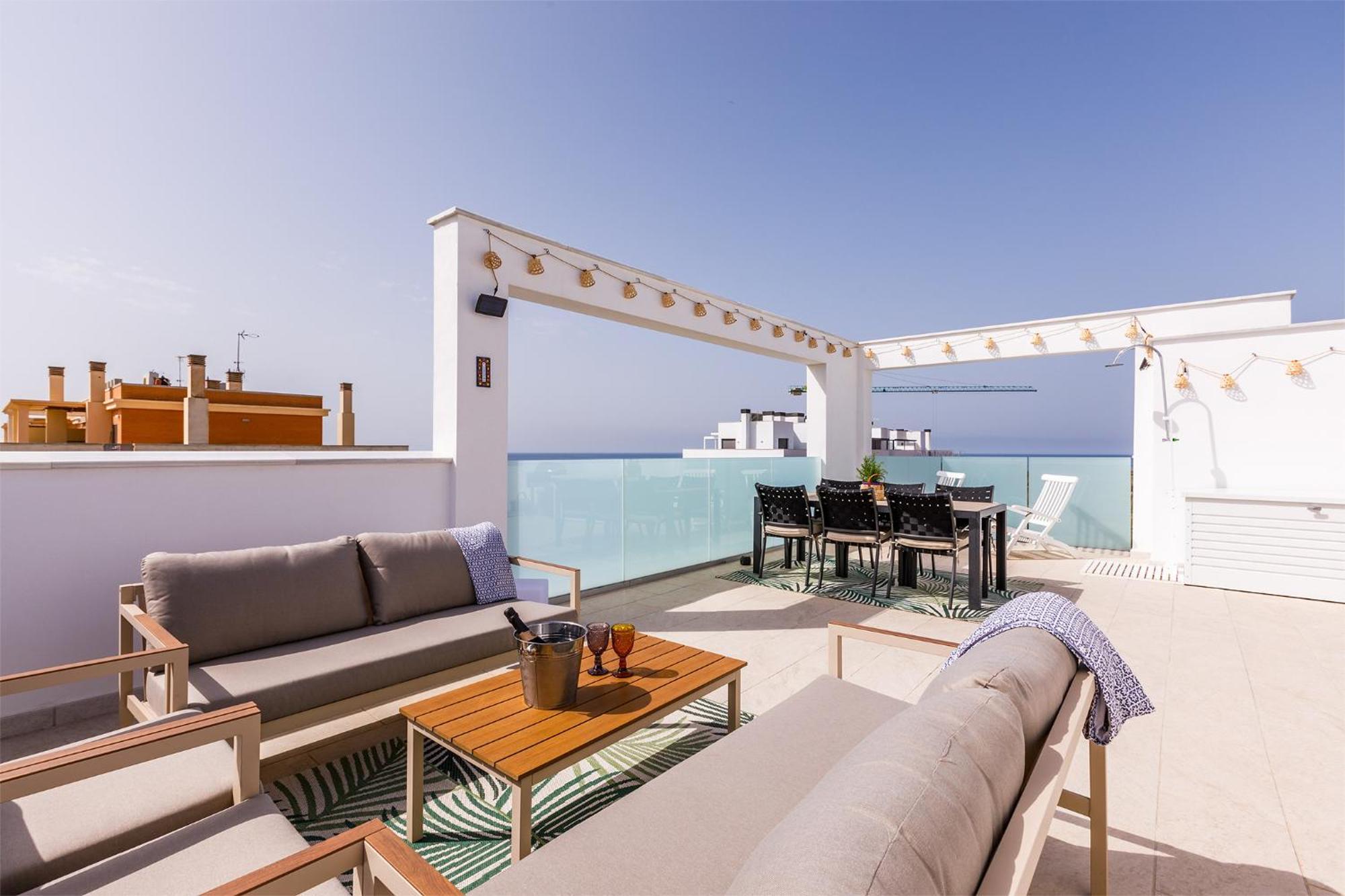 A&N Atico Vista Al Mar Apartment Torre Del Mar Luaran gambar