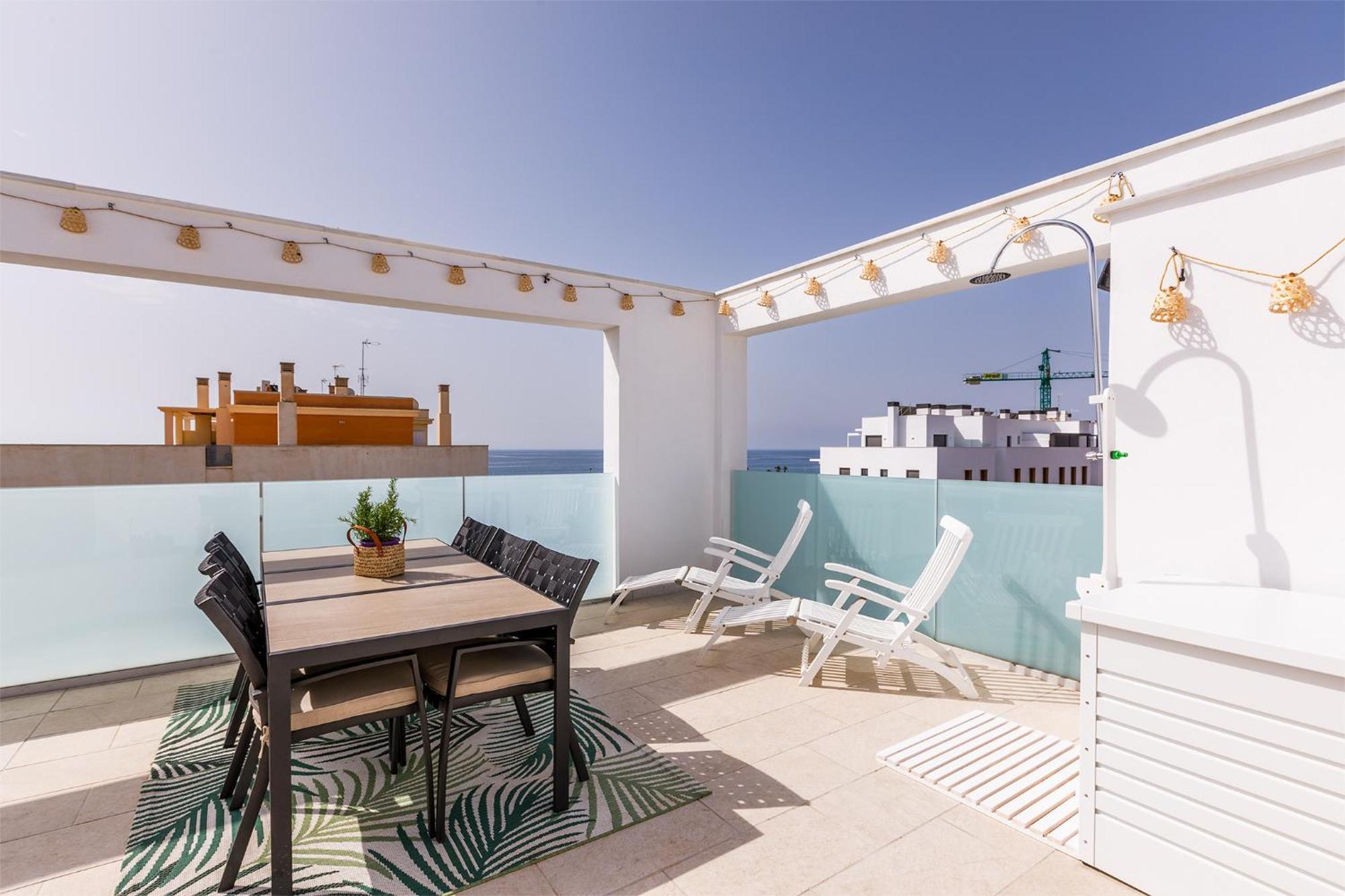A&N Atico Vista Al Mar Apartment Torre Del Mar Luaran gambar