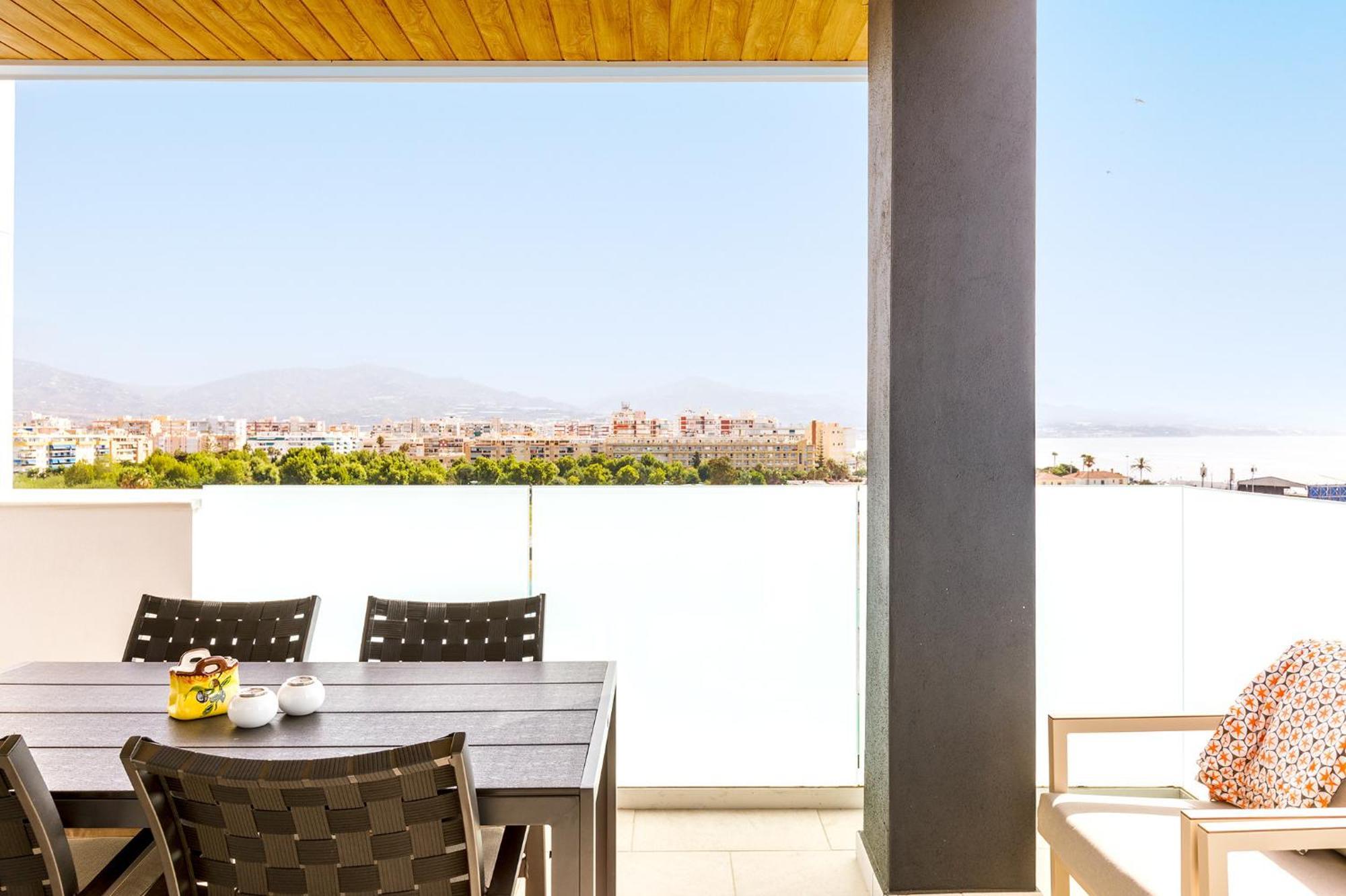 A&N Atico Vista Al Mar Apartment Torre Del Mar Luaran gambar